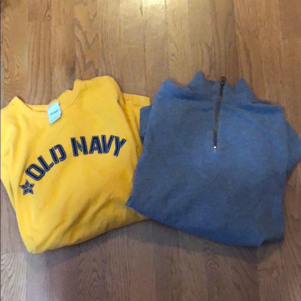 2 long sleeve Old Navy shirts